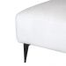 Sofá 2 Lugares com Molas Ensacadas 170 cm e Puff Unne Bouclé Off White