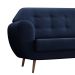 Sofá 3 Lugares Beegees Velosuede Azul Marinho