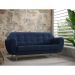 Sofá 3 Lugares Beegees Velosuede Azul Marinho