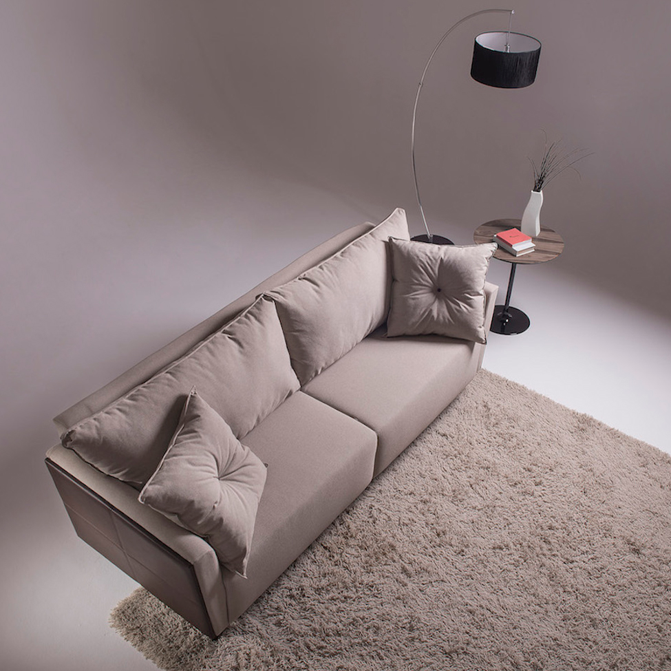 Sofá 3 Lugares Gales 230 cm Soft Marrom Claro
