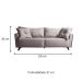Sofá 3 Lugares Gales 230 cm Soft Marrom Claro