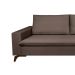 Sofá 3 Lugares Gregory Marrom 200 cm