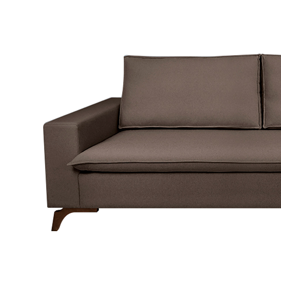 Sofá 3 Lugares Gregory Marrom 200 cm