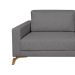 Sofá 3 Lugares Henry Veludo Cinza 190 cm