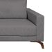 Sofá 3 Lugares Henry Veludo Cinza 190 cm