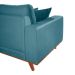 Sofá 3 Lugares Lombok com Chaise Direito Poliéster Azul