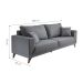 Sofá 3 Lugares Manchester Cinza 200 cm