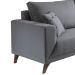 Sofá 3 Lugares Manchester Cinza 220 cm