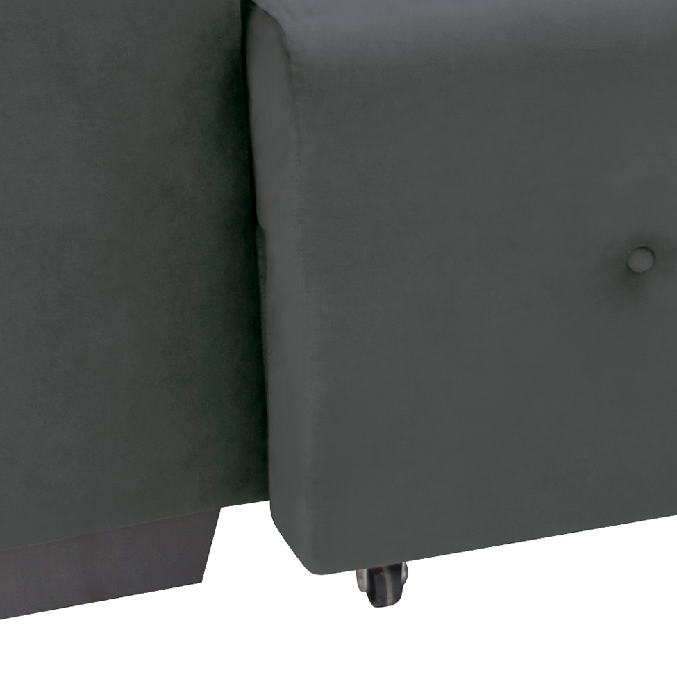 Sofá 3 Lugares Retrátil e Reclinável Plaza Suede Cinza