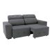 Sofá 3 Lugares Retrátil e Reclinável Plaza Suede Cinza