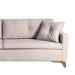 Sofá 3 Lugares Viena Linho Bege 190 cm