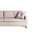 Sofá 3 Lugares Viena Linho Bege 210 cm