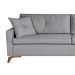 Sofá 3 Lugares Viena Linho Cinza 190 cm