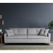 Sofá 3 Lugares Viena Linho Cinza 210 cm