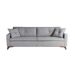 Sofá 3 Lugares Viena Linho Cinza 230 cm