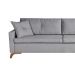 Sofá 3 Lugares Viena Linho Cinza 230 cm