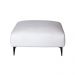 Sofá 3 Lugares com Molas Ensacadas 200 cm e Puff Unne Bouclé Off White