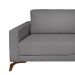 Sofá 6 Lugares Henry com Chaise Direito Veludo Cinza