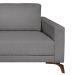 Sofá 6 Lugares Henry com Chaise Esquerdo Veludo Cinza