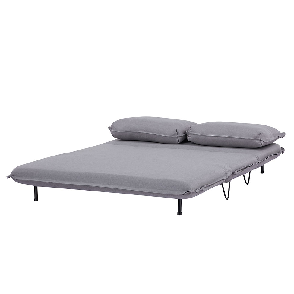 Sofá-Cama 2 Lugares Casal Bergamo Cinza Claro