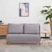 Sofá-Cama 2 Lugares Casal Bergamo Cinza Claro