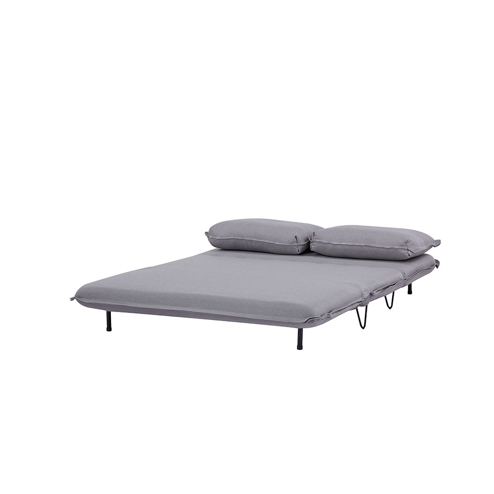 Sofá-Cama 2 Lugares Casal Bergamo Cinza Claro