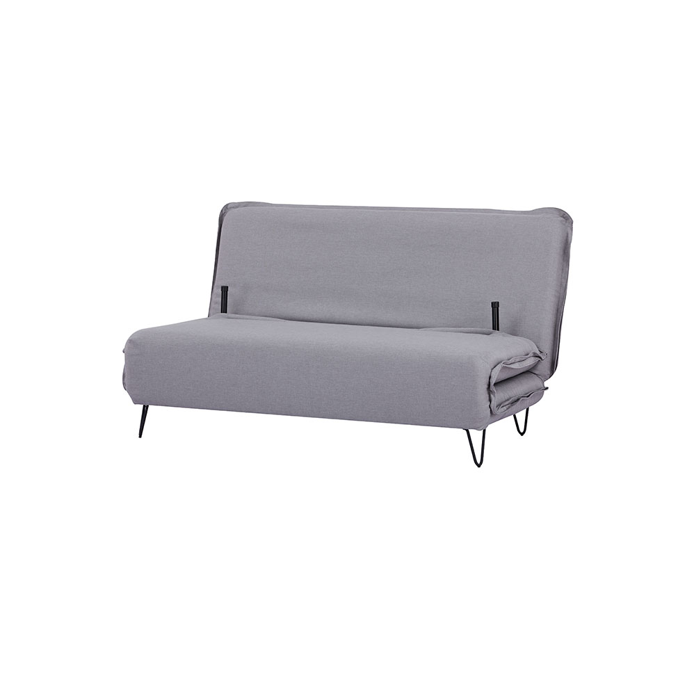 Sofá-Cama 2 Lugares Casal Bergamo Cinza Claro
