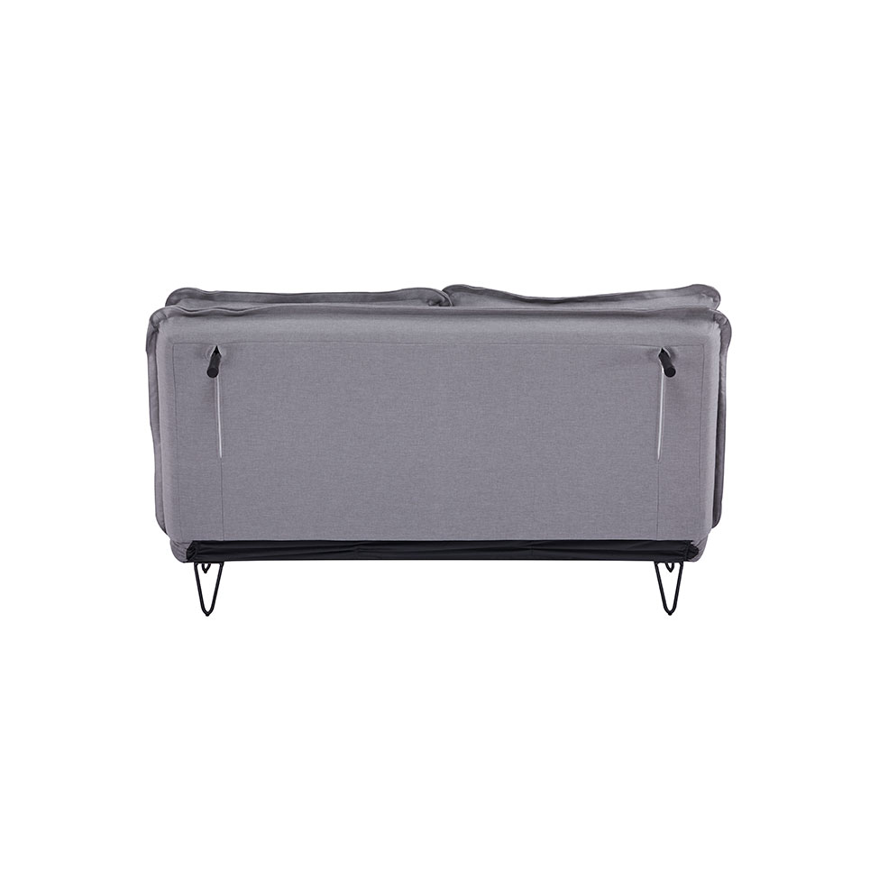 Sofá-Cama 2 Lugares Casal Bergamo Cinza Claro
