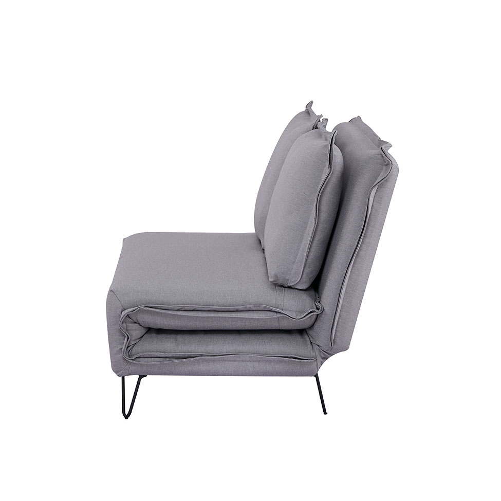Sofá-Cama 2 Lugares Casal Bergamo Cinza Claro