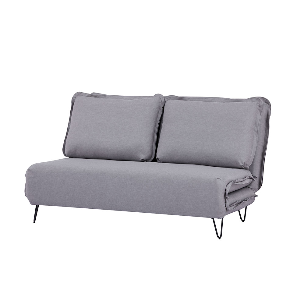 Sofá-Cama 2 Lugares Casal Bergamo Cinza Claro