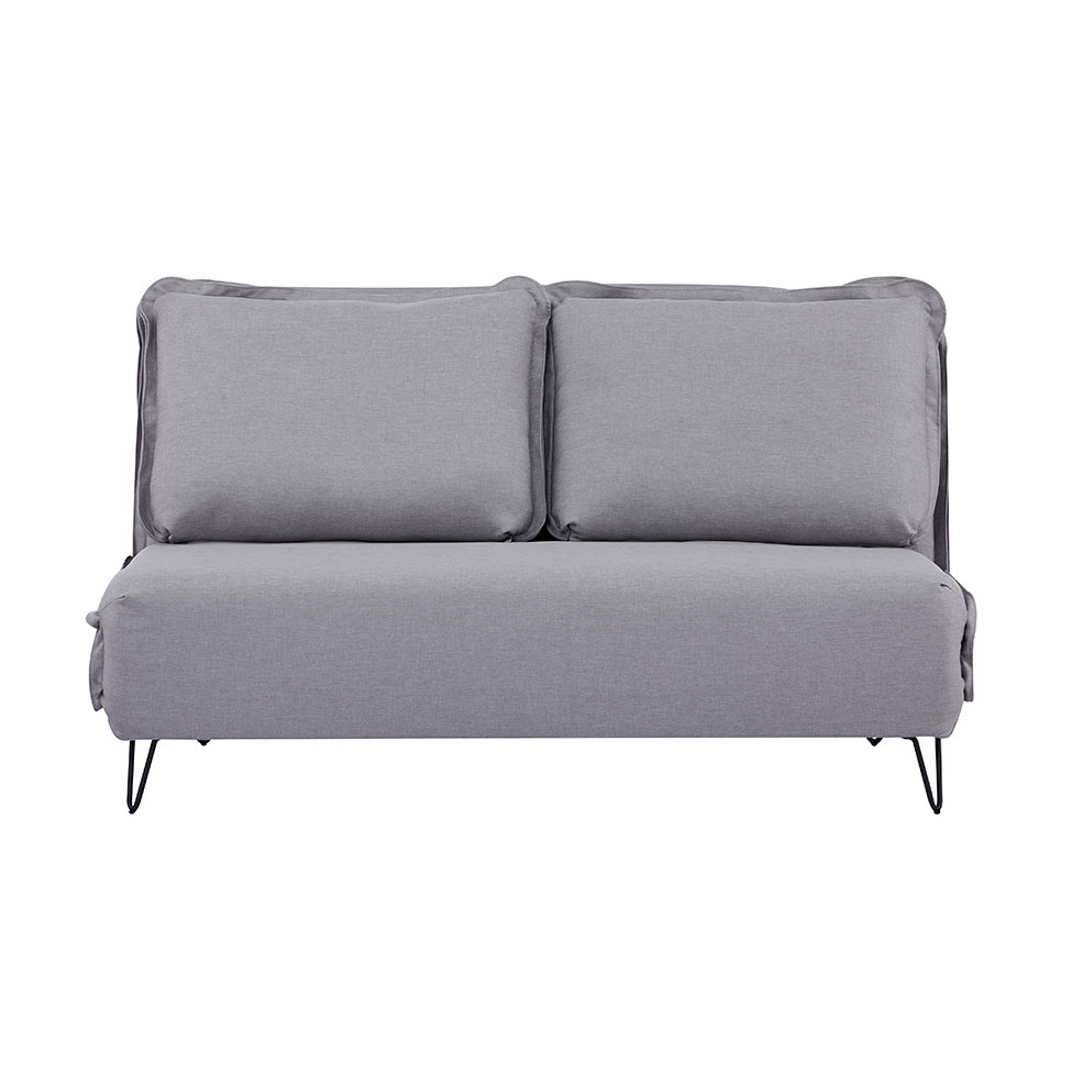 Sofá-Cama 2 Lugares Casal Bergamo Cinza Claro