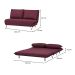 Sofá-Cama 2 Lugares Casal Bergamo Vermelho