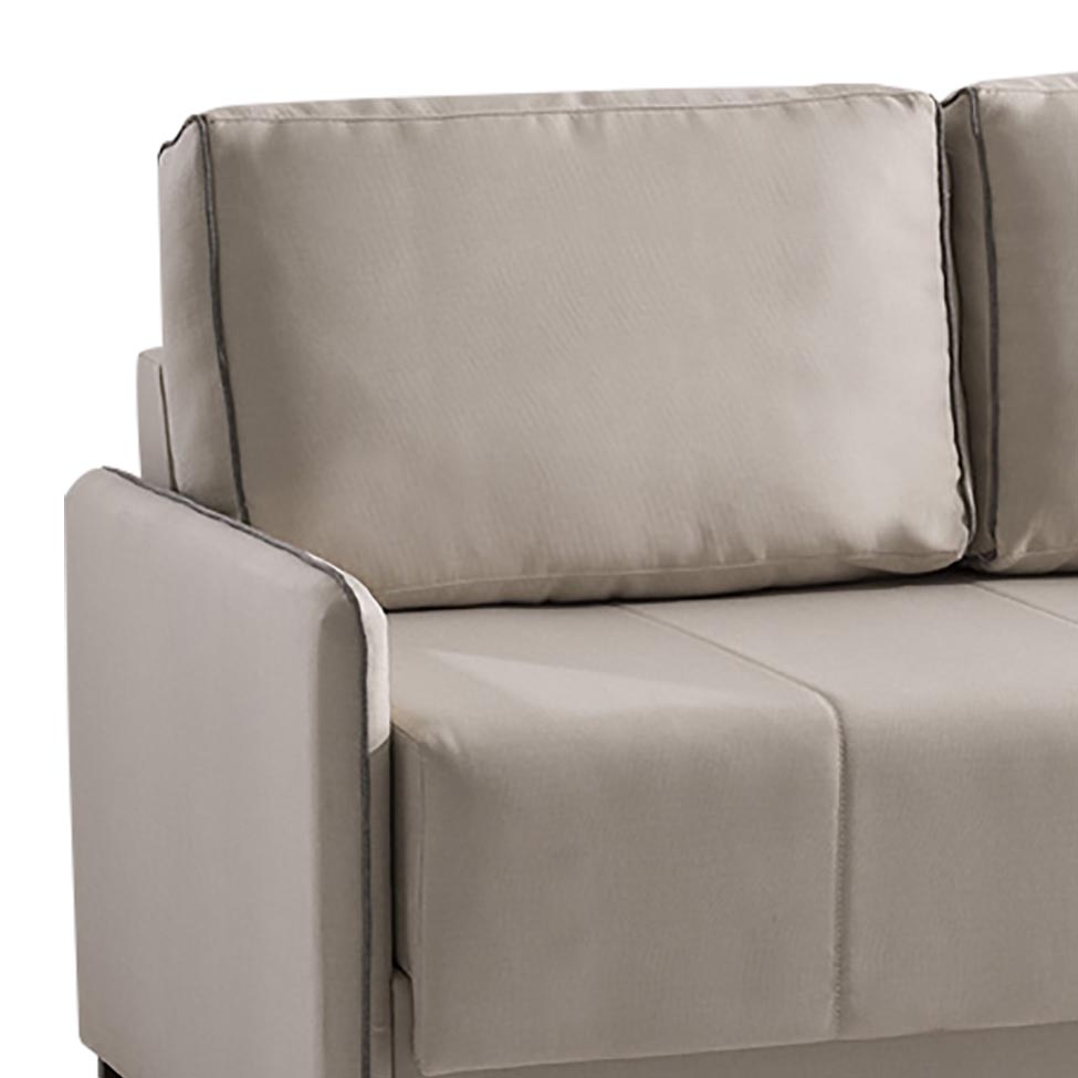 Sofá-Cama 2 Lugares Casal Isis Linho Bege