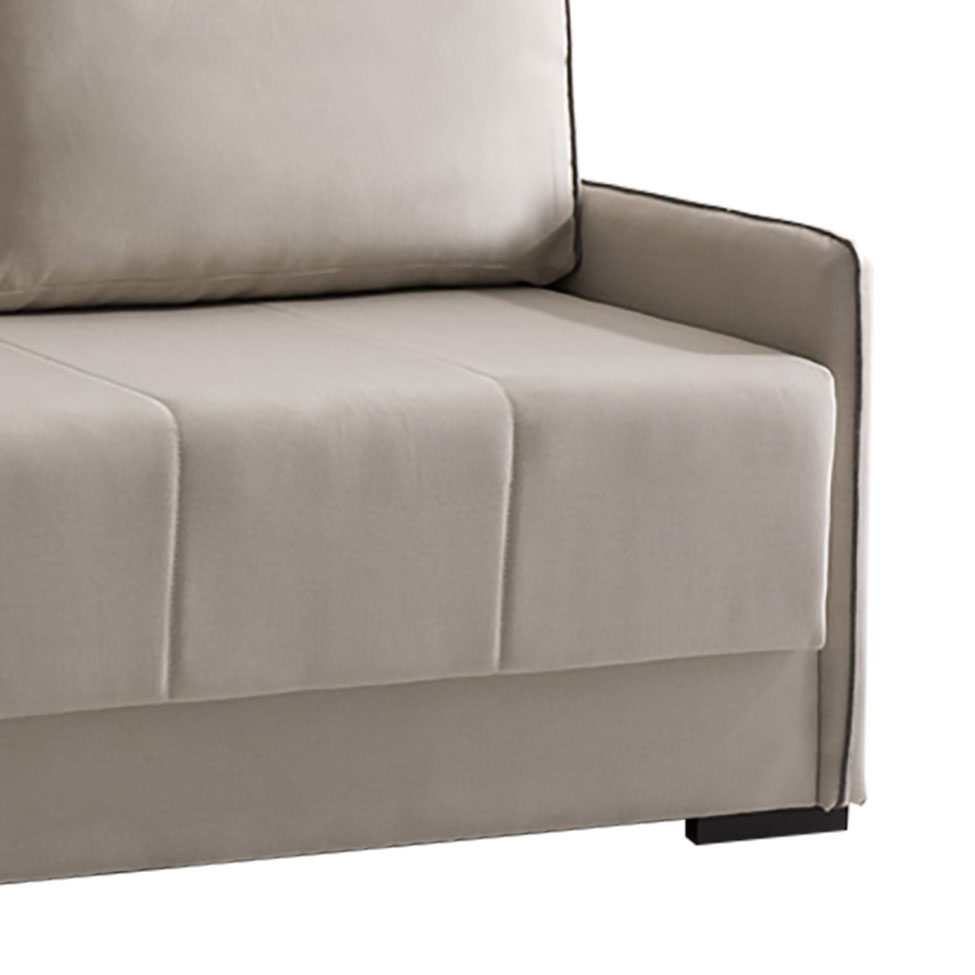 Sofá-Cama 2 Lugares Casal Isis Linho Bege
