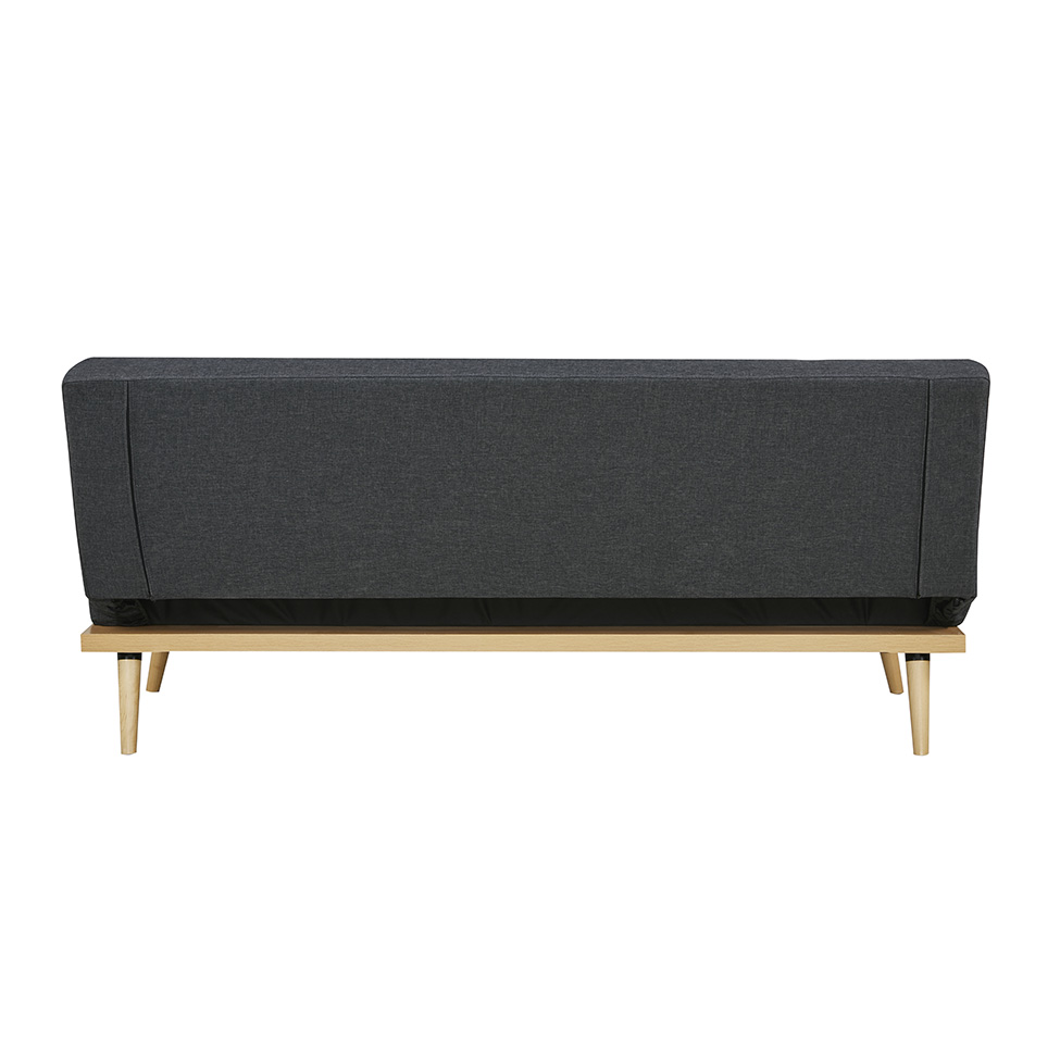 Sofá-Cama 3 Lugares Casal Córsega Cinza Escuro