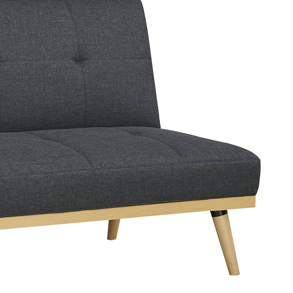 Sofá-Cama 3 Lugares Casal Córsega Cinza Escuro