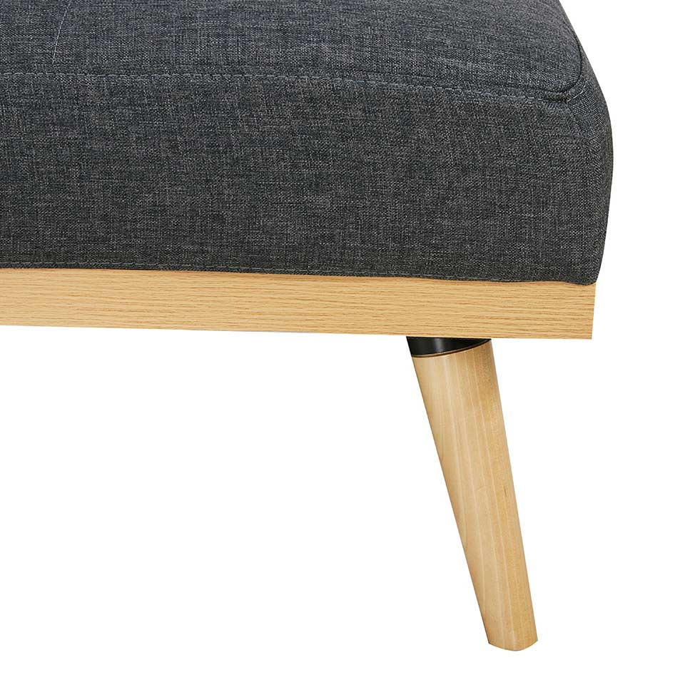 Sofá-Cama 3 Lugares Casal Córsega Cinza Escuro