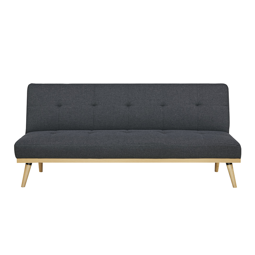Sofá-Cama 3 Lugares Casal Córsega Cinza Escuro