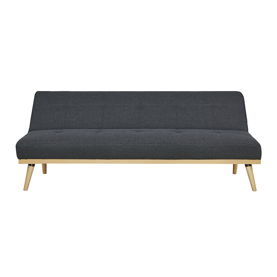 Sofá-Cama 3 Lugares Casal Córsega Cinza Escuro