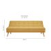 Sofá-Cama 3 Lugares Casal Venice Amarelo