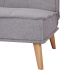 Sofá-Cama 3 Lugares Casal Venice Cinza