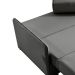 Sofá-Cama Casal 2 Lugares Isis Veludo Cinza