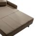 Sofá-Cama Casal 2 Lugares Isis Veludo Marrom