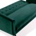 Sofá-Cama Casal 3 Lugares Beatriz Veludo Verde