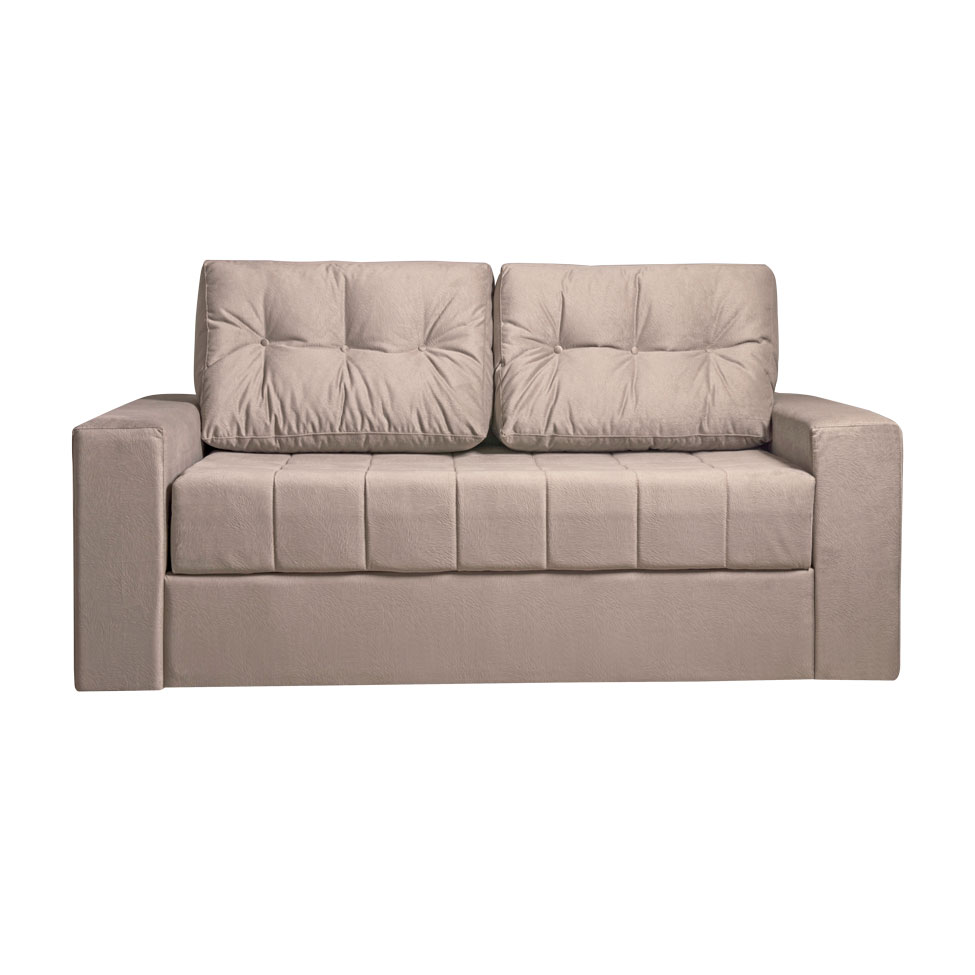 Sofá-Cama Casal 3 Lugares Murilo Linho Bege