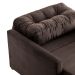Sofá-Cama Solteiro Murilo Veludo Marrom Escuro