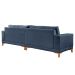 Sofá Plus Volga 4 Lugares Linho Azul 280 cm