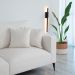 Sofá Unne 2 Lugares com Molas Ensacadas Bouclé Off White 170 cm