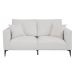 Sofá Unne 2 Lugares com Molas Ensacadas Bouclé Off White 170 cm