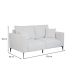 Sofá Unne 2 Lugares com Molas Ensacadas Bouclé Off White 170 cm